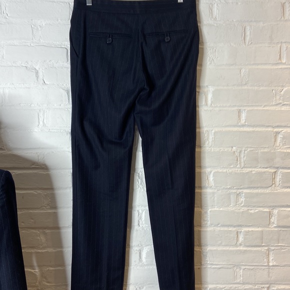 Stella McCartney Italian Navy Pinstripe Wool 2 Piece Suit Size 38 - Picture 12 of 16